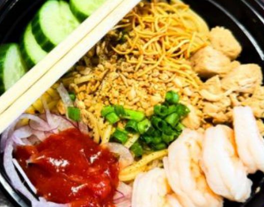 Garlic Chicken Noodle Salad at Road To Burma