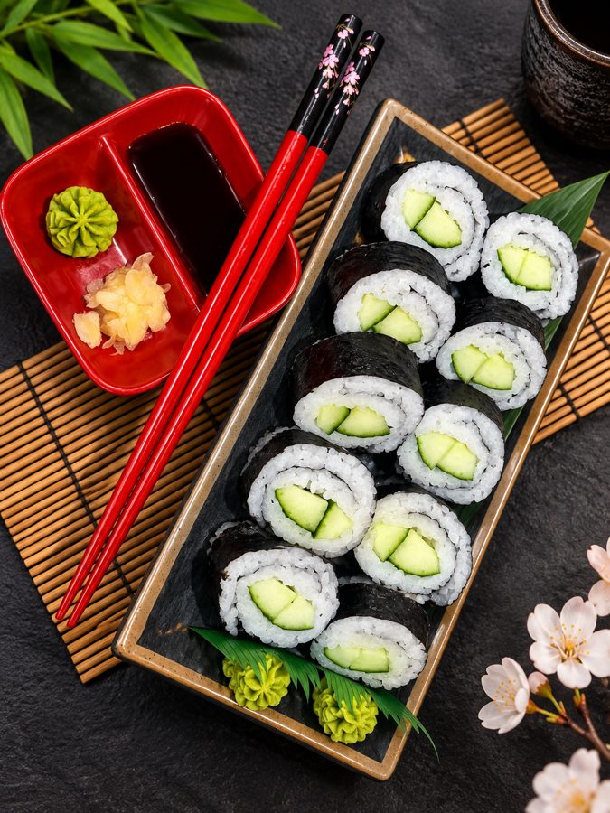 Cucumber Hosomaki at Road To Burma