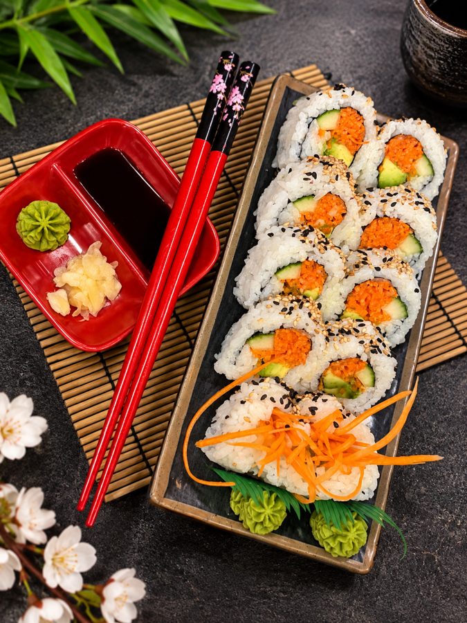 Emerald Veggie Roll at Road To Burma